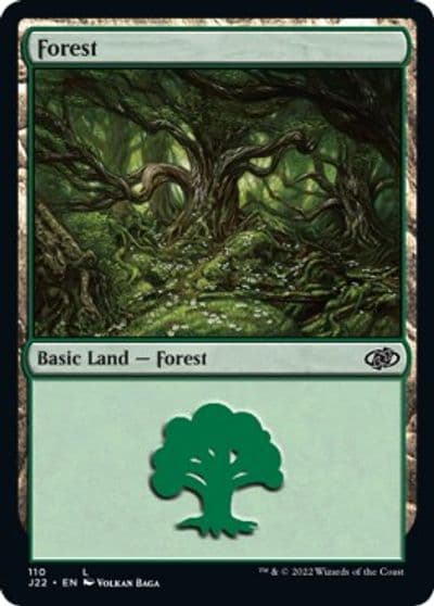 Forest 110 Jumpstart 2022 Magic card