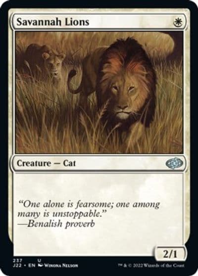 Savannah Lions Jumpstart 2022 Magic card
