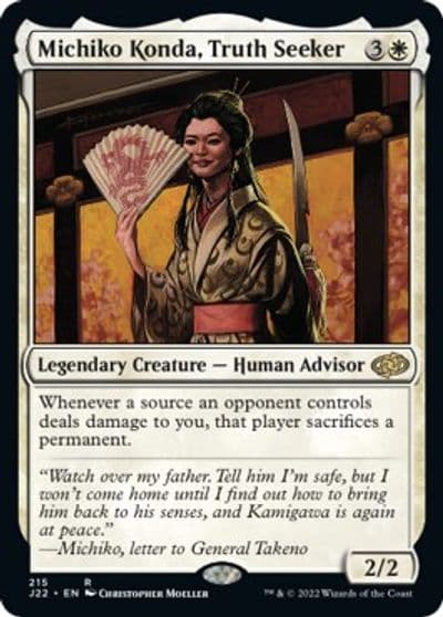 Michiko Konda Truth Seeker Jumpstart 2022 Magic card