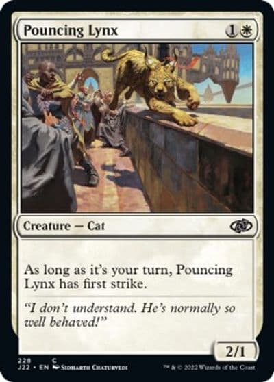 Pouncing Lynx Jumpstart 2022 Magic card