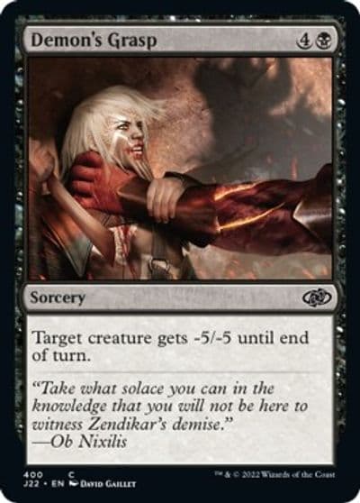 Demons Grasp Jumpstart 2022 Magic card