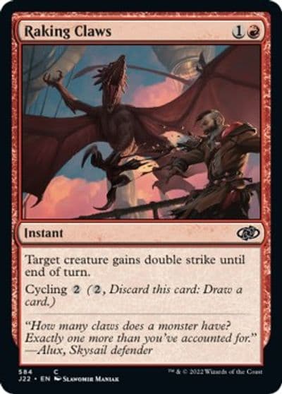 Raking Claws Jumpstart 2022 Magic card