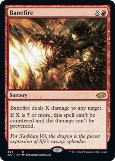 Banefire Jumpstart 2022 Magic card