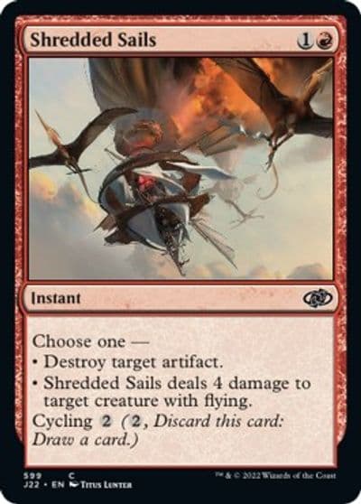 Shredded Sails Jumpstart 2022 Magic card