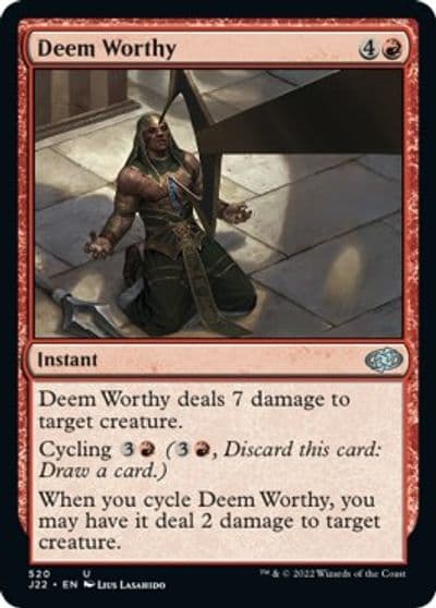 Deem Worthy Jumpstart 2022 Magic card
