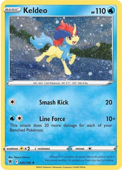 Keldeo (Cosmos Holo) Miscellaneous Cards & Products Pokemon card