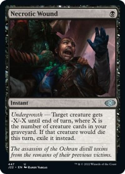 Necrotic Wound Jumpstart 2022 Magic card