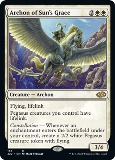 Archon of Suns Grace Jumpstart 2022 Magic card