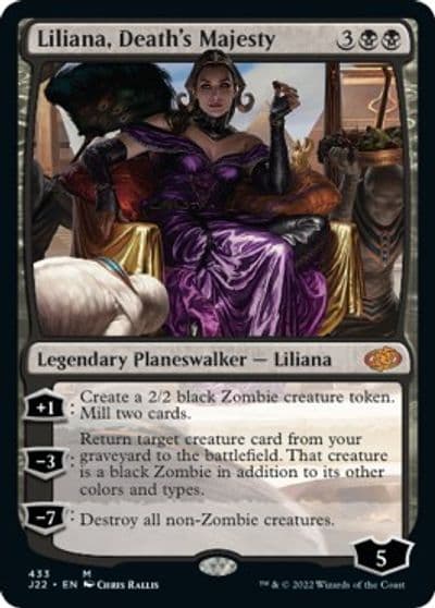 Liliana Deaths Majesty Jumpstart 2022 Magic card