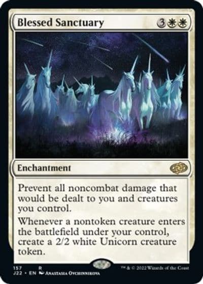 Blessed Sanctuary Jumpstart 2022 Magic card