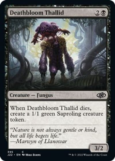 Deathbloom Thallid Jumpstart 2022 Magic card