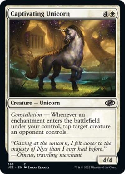 Captivating Unicorn Jumpstart 2022 Magic card