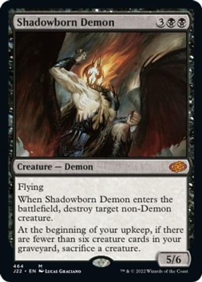 Shadowborn Demon Jumpstart 2022 Magic card