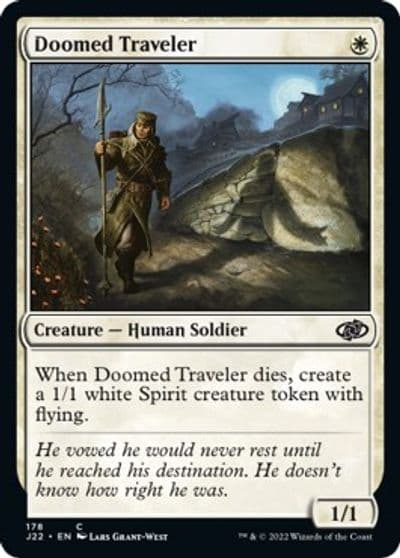 Doomed Traveler Jumpstart 2022 Magic card