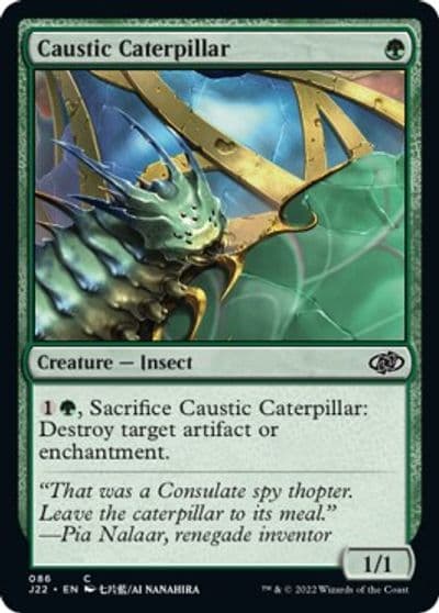 Caustic Caterpillar Jumpstart 2022 Magic card