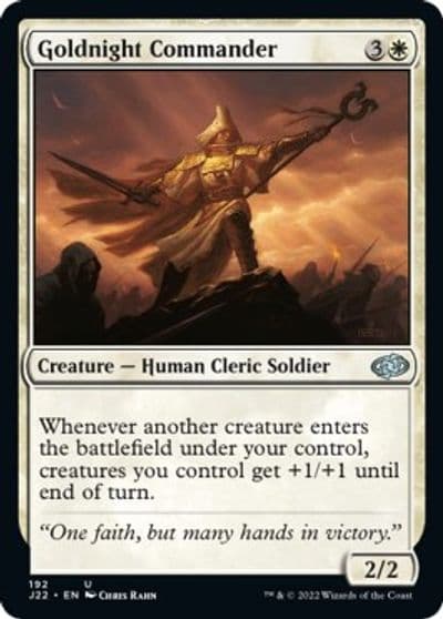 Goldnight Commander Jumpstart 2022 Magic card