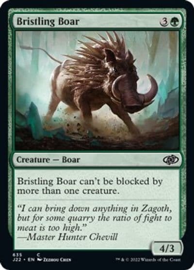 Bristling Boar Jumpstart 2022 Magic card