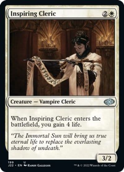 Inspiring Cleric Jumpstart 2022 Magic card