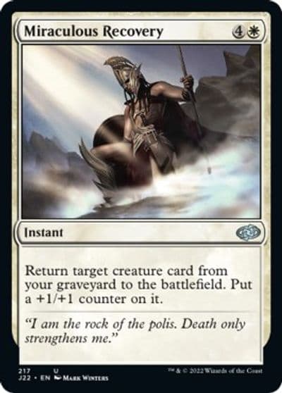 Miraculous Recovery Jumpstart 2022 Magic card