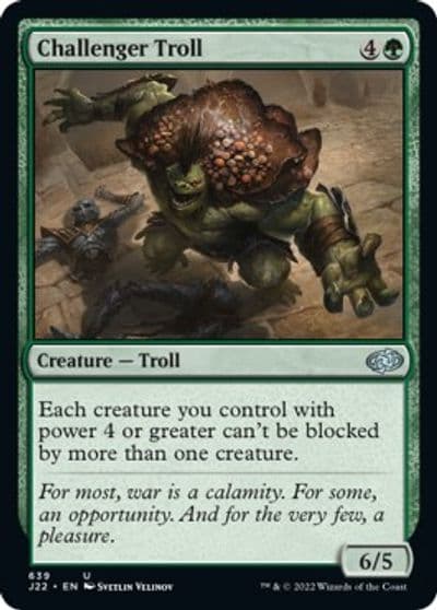 Challenger Troll Jumpstart 2022 Magic card