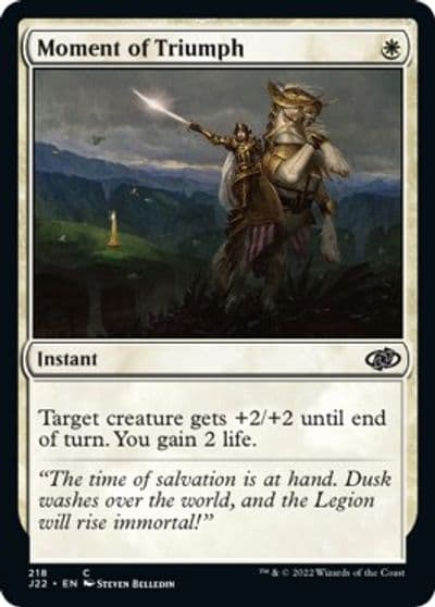 Moment of Triumph Jumpstart 2022 Magic card