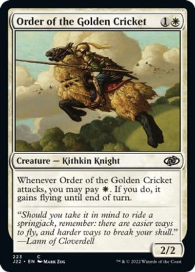 Order of the Golden Cricket Jumpstart 2022 Magic card