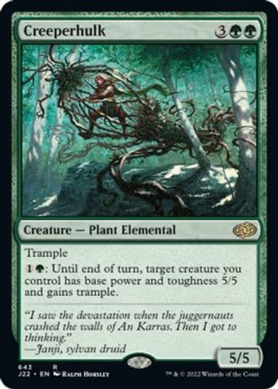 Creeperhulk Jumpstart 2022 Magic card