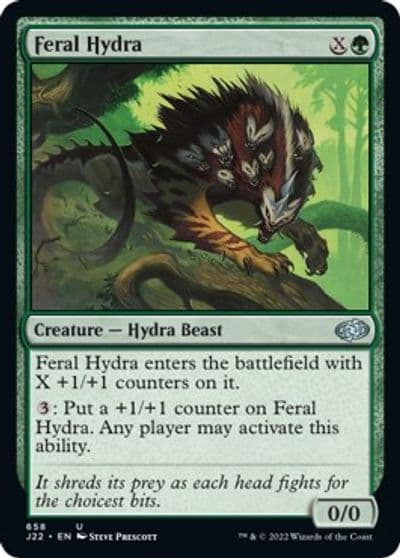 Feral Hydra Jumpstart 2022 Magic card