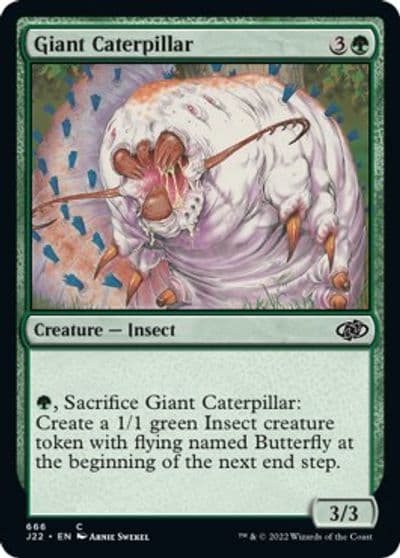 Giant Caterpillar Jumpstart 2022 Magic card