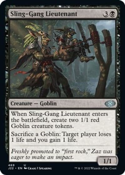 Sling Gang Lieutenant Jumpstart 2022 Magic card