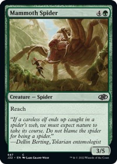 Mammoth Spider Jumpstart 2022 Magic card