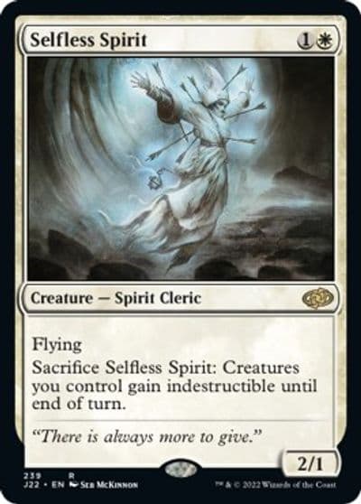 Selfless Spirit Jumpstart 2022 Magic card