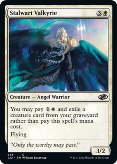 Stalwart Valkyrie Jumpstart 2022 Magic card