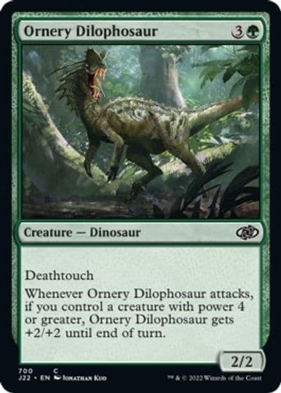 Ornery Dilophosaur Jumpstart 2022 Magic card