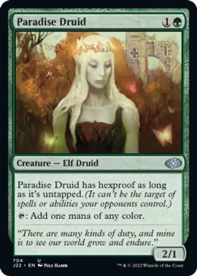 Paradise Druid Jumpstart 2022 Magic card