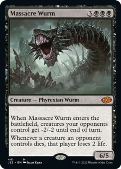 Massacre Wurm Jumpstart 2022 Magic card