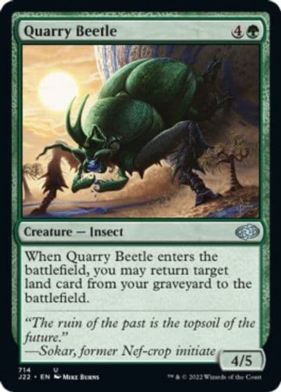 Quarry Beetle Jumpstart 2022 Magic card