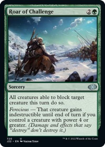 Roar of Challenge Jumpstart 2022 Magic card