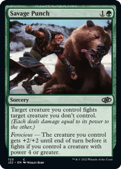 Savage Punch Jumpstart 2022 Magic card