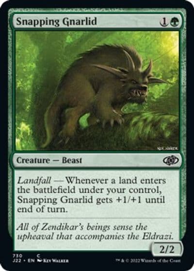 Snapping Gnarlid Jumpstart 2022 Magic card