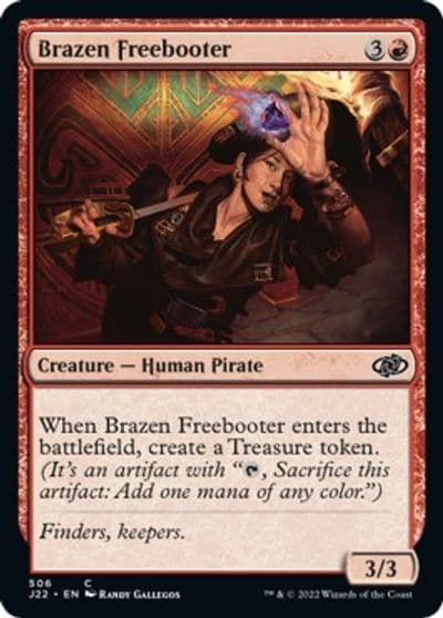 Brazen Freebooter Jumpstart 2022 Magic card