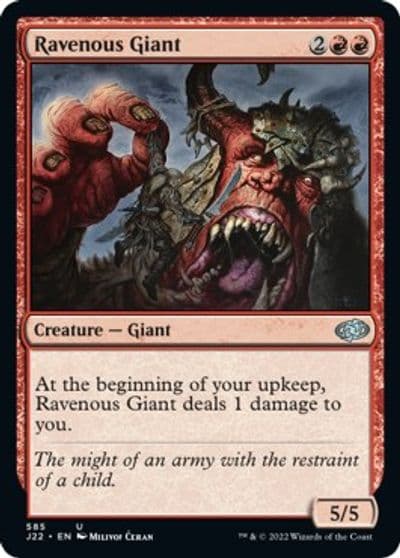 Ravenous Giant Jumpstart 2022 Magic card