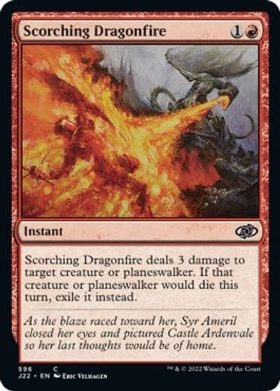Scorching Dragonfire Jumpstart 2022 Magic card