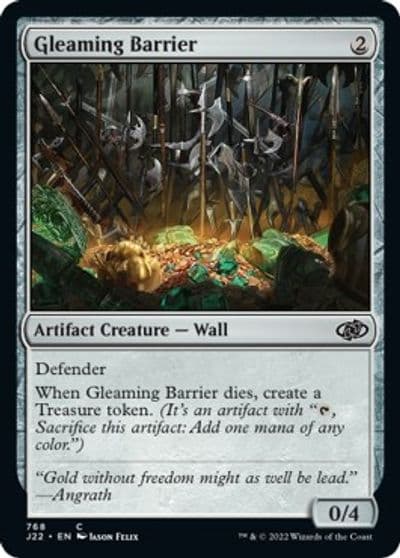 Gleaming Barrier Jumpstart 2022 Magic card