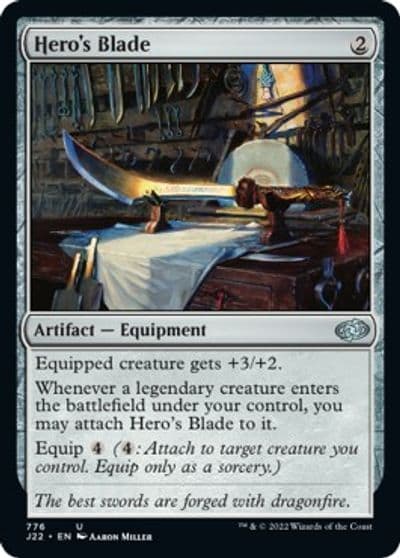 Heros Blade Jumpstart 2022 Magic card