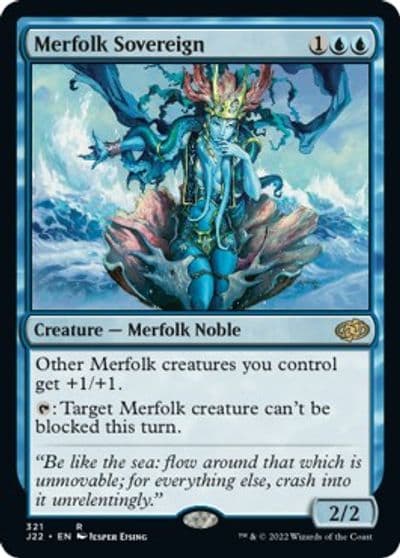 Merfolk Sovereign Jumpstart 2022 Magic card