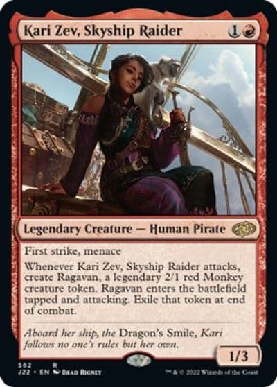 Kari Zev Skyship Raider Jumpstart 2022 Magic card