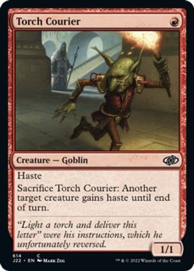 Torch Courier Jumpstart 2022 Magic card