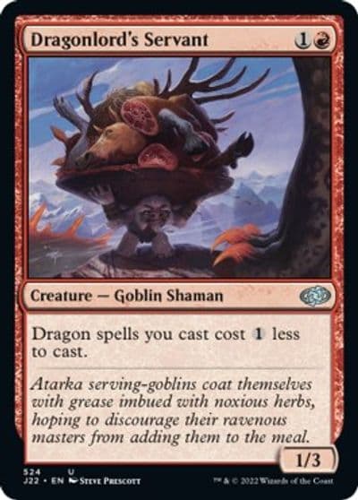 Dragonlords Servant Jumpstart 2022 Magic card
