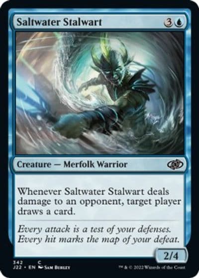 Saltwater Stalwart Jumpstart 2022 Magic card